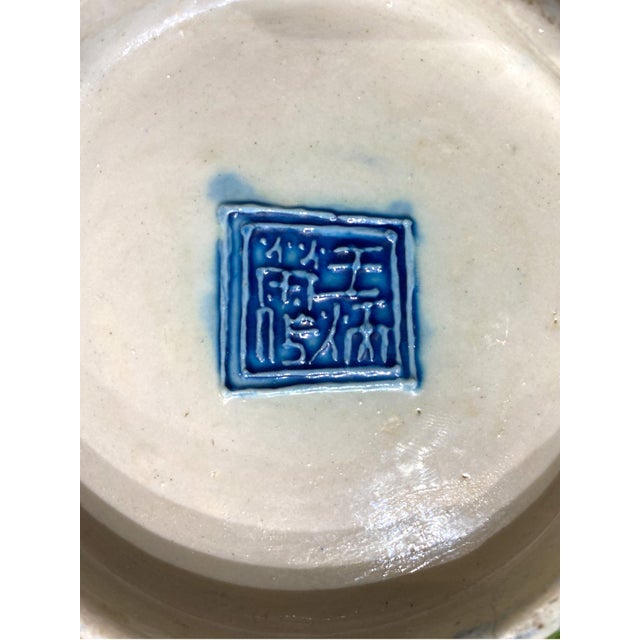 Early 20th Century Chinese Republic Period Wang Bingrong-Marked Stick Vase With Egret & Water Lily Motif For Sale - Image 15 of 16