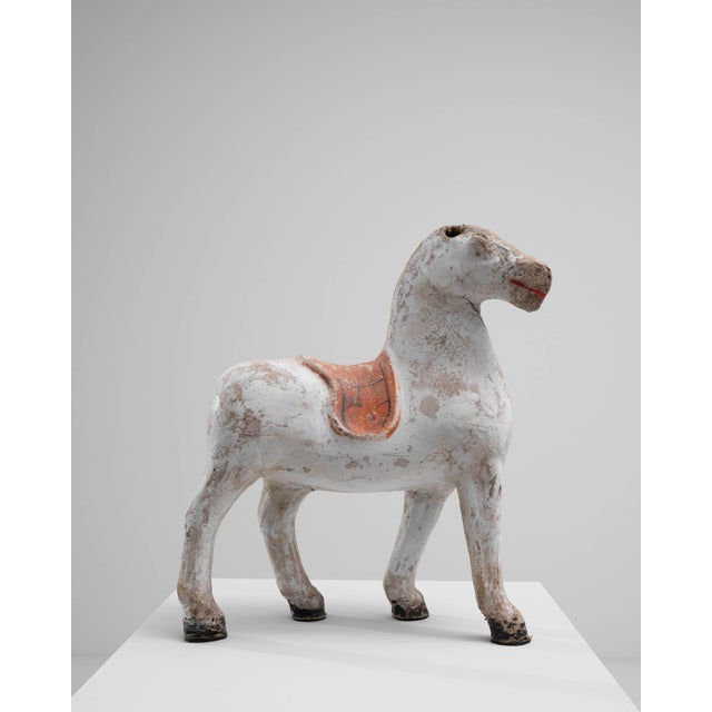 Off-white Vintage French Horse Sculpture For Sale - Image 8 of 18