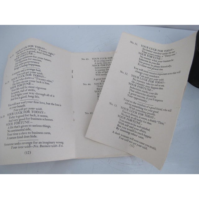 Chinese Chi Chi Fortune Teller in Japanese Gold Crane Lacquer Caddy Box For Sale - Image 13 of 14