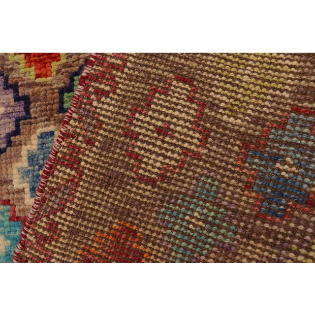 Boho Chic Balochi Brown/Beige Wool Rug - 3'3''x5'1'' For Sale - Image 9 of 11