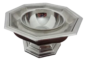 French Stainless Steel Caviar Bowl by Jean Couzon, 1970s