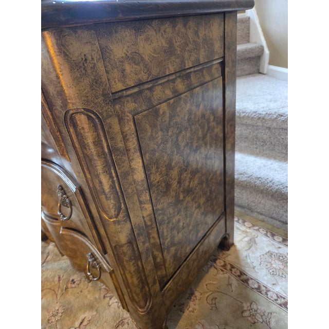 Late 20th Century Country French Chest of Drawers With Antique Gold Gilt Finish For Sale - Image 5 of 16