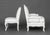 Wood Louis XV Style White Painted Chairs, 2 For Sale - Image 7 of 8