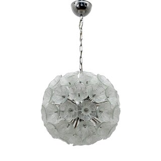 Sputnik Murano Glass Flowers Chandelier by Paolo Venini for Veart, 1960s For Sale