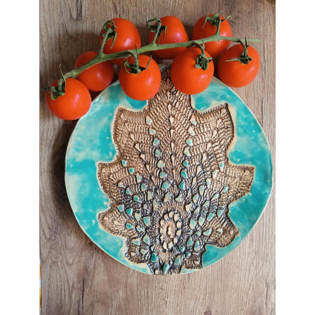 Ceramic Dandy Plate by Daniela Proietti For Sale - Image 7 of 9