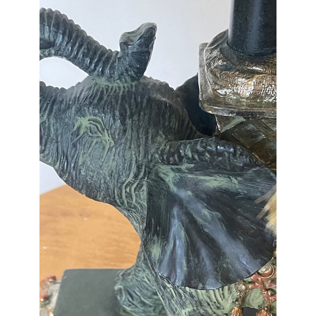 Mackenzie Childs 1960s Mackenzie Childs Style Tropical Elephant Table Lamp For Sale - Image 4 of 6