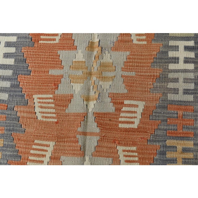 Vintage Kilim Rug in Wool For Sale - Image 6 of 13