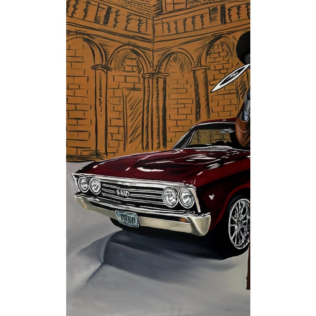"Timeless Taste", Oil on Canvas Painting by Chinonso Ofodile For Sale - Image 4 of 4