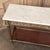Antique French Louis XVI Mahogany Console Sofa Table With Carrara Marble For Sale - Image 16 of 18
