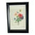 1970s Mini Chromolithograph P.F.Redoute Bouquet Anemones in Black Frame For Sale