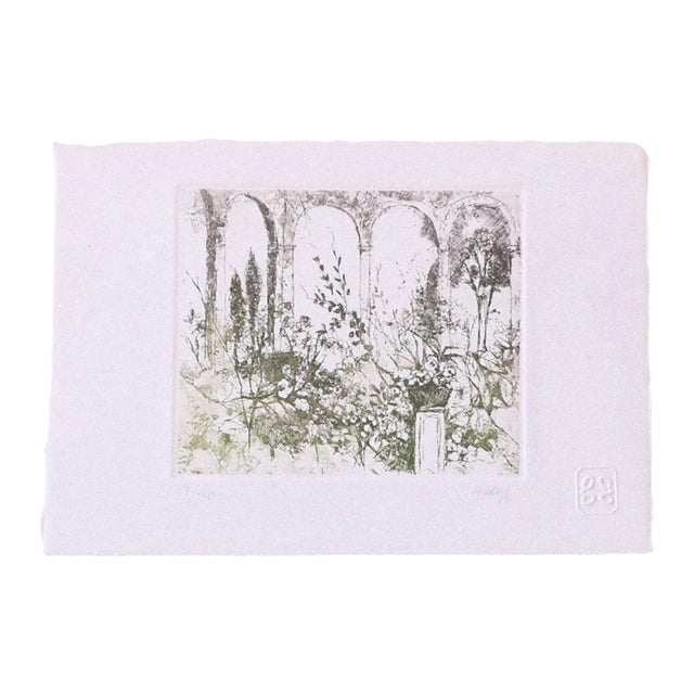 Giuseppe Giorgi - Landscape - Original Etching on Paper - 1980s For Sale