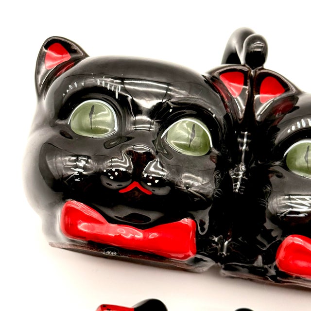 Rare Vintage Black Cat Jam and Marmalade Porcelain Serving Dish For Sale - Image 10 of 12