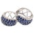Natural 2.08 cts blue sapphire earrings in 14k gold For Sale - Image 15 of 18