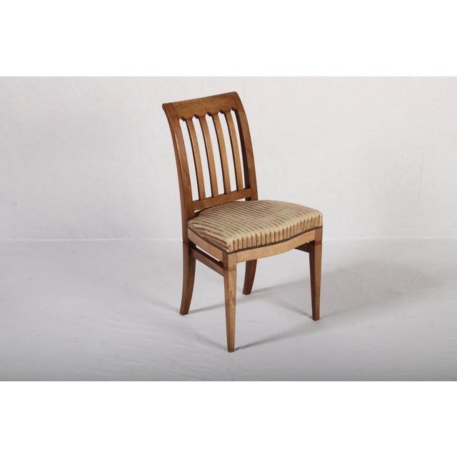 Antique Biedermeier Chairs in Walnut, 1820, Set of 4 For Sale - Image 17 of 18