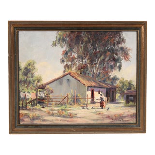 California Impressionist Painting by Eva R. Griffin Turner (Born 1872) For Sale