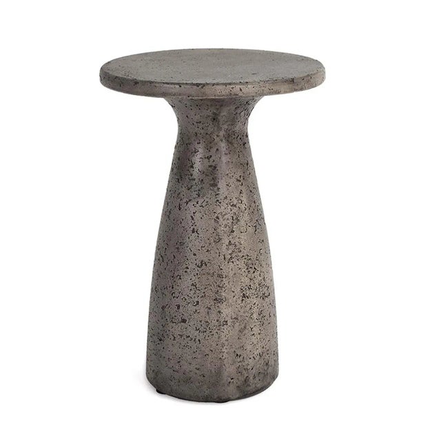 Outdoor Indoor Grey Cement Side Table Chairish