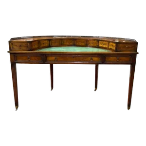 Vintage Regency Carlton House Writing Desk by J. Zonon