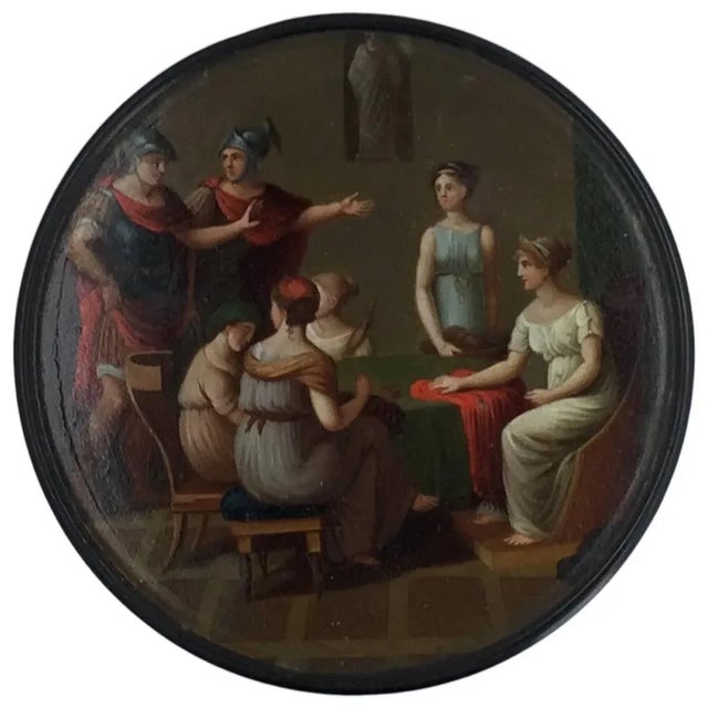 Early 19th Century 19th Century German Neoclassical Painted Lacquer Snuff Box For Sale - Image 5 of 5