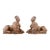 18th Century European Pair of Terracotta Sphinexes For Sale