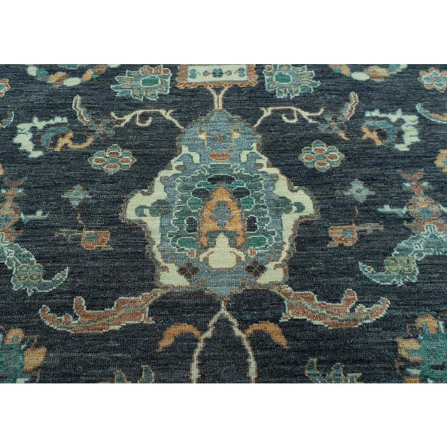 Turkish Oushak Antique Look Rug 10' x 15' #20059 For Sale - Image 4 of 8