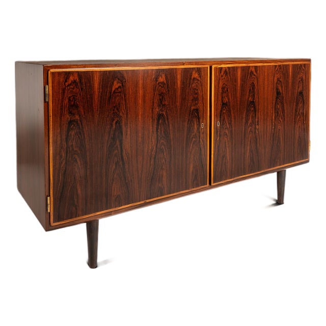 Restored Danish Modern Cabinet / Buffet / Credenza in Rosewood by Carlo Jensen for Hundevad and Co., Denmark, C. 1960s For Sale