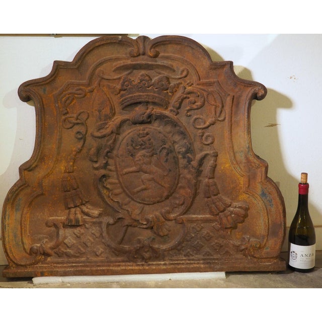 More information coming soon… The shape of this large cast iron fireback is quite unique, making it an intriguing...