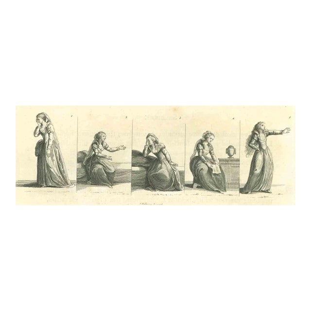 Thomas Holloway, Desperation, Original Etching, 1810 For Sale