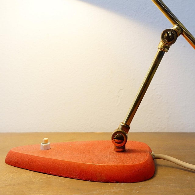 Desk lamp - Design Style Stilnovo Measures : 54xØ36cm H:33cm Materials : Metal - Brass Large and exceptional Italian Mid-...