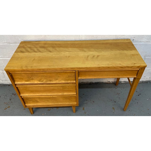 Mid-Century Modern 1960s Mid-Century Modern Birch Writing Desk by Morris of California For Sale - Image 3 of 12