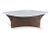 Modern Lauren Coffee Table in Leather and Marble by Collector Studio For Sale - Image 4 of 4
