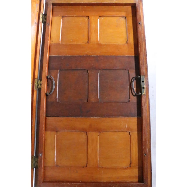 Antique Fitted Wood Carpenters Box Trunk Coffee Table For Sale - Image 18 of 18