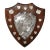 English Oak Billiards Trophy Shield Plaque by Reavington Ltd., London, Early 20th Century For Sale