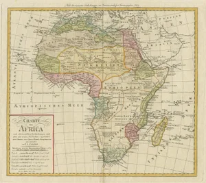 Antique Map of Africa by Homann Heirs, 1804