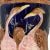 Late 19th Century A Fielding Majolica Garden Seat With Cranes on Cobalt Blue, English, Ca. 1880 For Sale - Image 5 of 11
