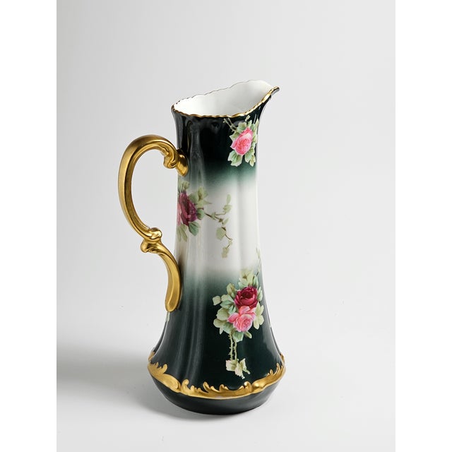 Limoges, France 15" Limoges Porcelain Tankard Rare For Sale - Image 4 of 6