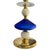 Gino Cenedese Blue and White Murano Glass Lamps by Gino Cenedese, 1970, Set of 2 For Sale - Image 4 of 5