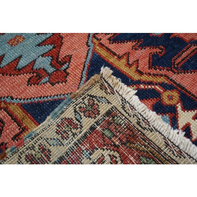 Antique Persian Serapi Rug 9'9'' x 12'8'' For Sale In New York - Image 6 of 7