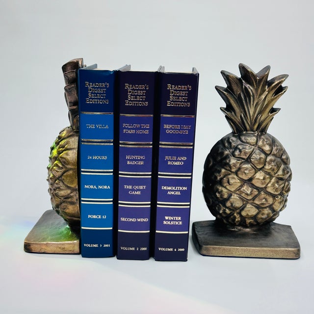 Mid 20th Century Brass Pineapple Bookends Set of 2 For Sale - Image 14 of 18