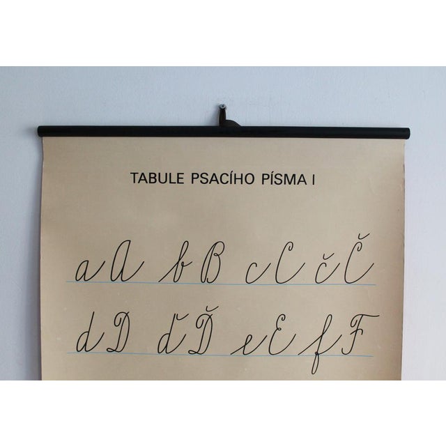 Vintage Czech School Poster, 1990 For Sale - Image 4 of 11