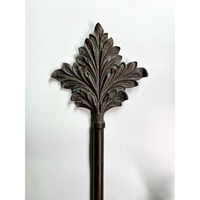 Pair of Mid 20th Century Neoclassical Egyptian Revival Heavy Wall Sconces For Sale - Image 9 of 10