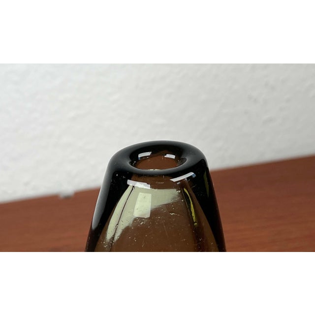 Mid-Century Modern Danish Glass Vase by Per Lütken for Holmegaard, 1960s For Sale - Image 9 of 13