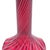 Fenton Cranberry & White Striped Optic Glass Barber Bottle Vase – Vintage Handblown Art For Sale In San Francisco - Image 6 of 8