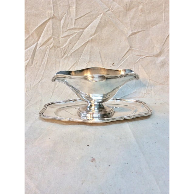 20th Century French Hotel Silver Silverplate Sauce Boat For Sale - Image 13 of 13