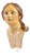 Polychrome Ceramic Head of Woman Sculpture, Italy, 18th Century For Sale