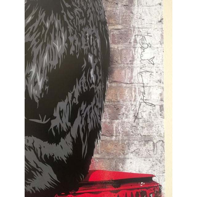 Red Mr. Brainwash " Follow Your Dreams " Authentic Lithograph Print Pop Art Poster For Sale - Image 8 of 12