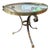 1960s Single Brass and Steel Glass End/Side Table For Sale