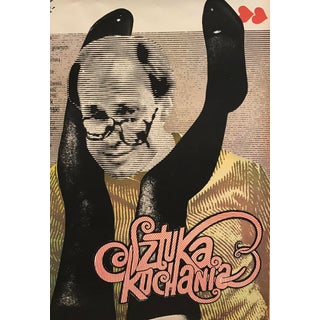 Original 1989 Polish Film Poster, the Art of Love For Sale