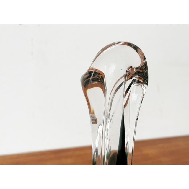 Vintage Art Glass Vase by Max Verboeket for Kristalunie Maastricht, 1970s For Sale - Image 16 of 18