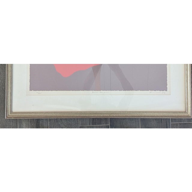Belle Rouge signed limited edition print by Nancy Denison 1980 181/275 matted with beautiful antique gold frame 36" W x...