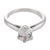Contemporary 1950s Gia 1.09 Carat Old Mine Cut Diamond Platinum Solitaire Ring, Size 5.25 For Sale - Image 3 of 5